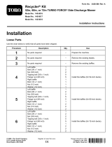 Toro Recycler Kit, 72in TURBO FORCE Side Discharge Mower Installation guide