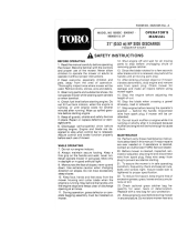 Toro Lawnmower User manual