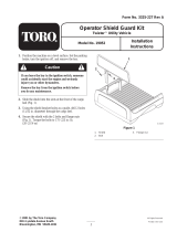 Toro Operator Shield Guard Kit, Twister Utility Vehicle Installation guide