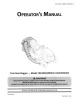 Toro Twin Bagger for 42-inch and 46-inch Lawn Tractors User manual
