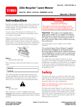 Toro 22in Recycler Lawnmower User manual