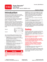 Toro Super Recycler Lawn Mower User manual