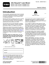 Toro 22in Recycler Lawn Mower User manual