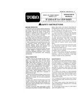 Toro Electric Lawnmower User manual