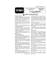 Toro Lawnmower User manual