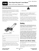 Toro 53cm Super Recycler Lawn Mower User manual