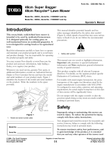 Toro 48cm Super Recycler Lawn Mower User manual