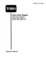 Toro 48cm Rear Bagging Lawnmower User manual