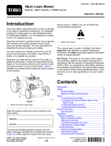 Toro 46cm Lawn Mower User manual