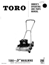 Toro 18" Whirlwind Lawnmower Series V User manual