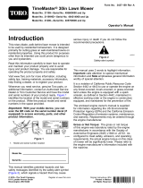 Toro TimeMaster 30in Lawn Mower (Home Depot Rental) User manual