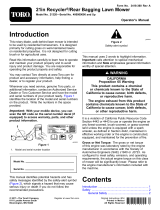 Toro 21in Recycler/Rear Bagging Lawn Mower User manual