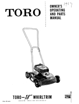 Toro 18" Whirltrim Lawnmower Series VI User manual