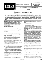 Toro Lawnmower User manual