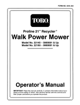 Toro Proline 21" Recycler Mower User manual