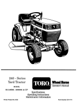 Toro 244-5 Yard Tractor User manual