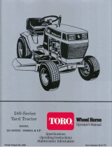 Toro 244-H Yard Tractor User manual
