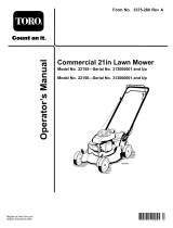 Toro Commercial 21in Lawn Mower User manual