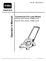 Toro Commercial 21in Lawn Mower User manual