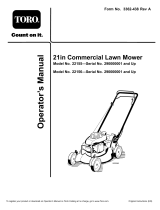Toro Commercial 21in Lawn Mower User manual