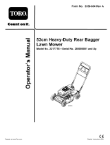 Toro 53cm Heavy-Duty Recycler/Rear Bagging Lawn Mower User manual