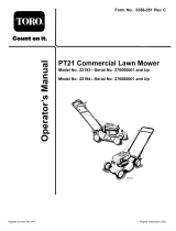 Toro PT21 Trim Mower User manual