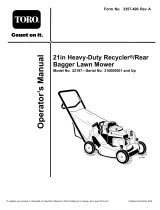 Toro 21in Heavy-Duty Recycler/Rear Bagger Lawn Mower User manual