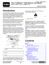 Toro 76cm TurfMaster Walk-Behind Lawn Mower User manual