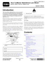 Toro 76cm TurfMaster Walk-Behind Lawn Mower User manual