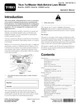 Toro 76cm TurfMaster Walk-Behind Lawn Mower User manual