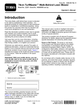 Toro 76cm TurfMaster Walk-Behind Lawn Mower User manual