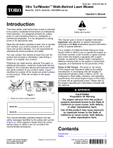 Toro 30in TurfMaster Walk-Behind Lawn Mower User manual