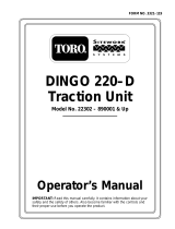 Toro Dingo 220-D Traction Unit User manual