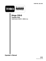 Toro Dingo 220-D Traction Unit User manual