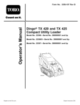 Toro Dingo TX 420 Compact Utility Loader User manual