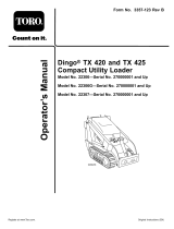 Toro Dingo TX 425 Wide Track Compact Utility Loader User manual