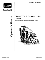 Toro Dingo TX 413 Compact Utility Loader User manual