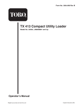 Toro TX 413 Compact Utility Loader User manual