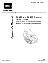Toro TX 420 Compact Utility Loader User manual