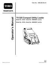 Toro TX 525 Compact Utility Loader User manual