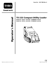 Toro TX 525 Compact Utility Loader User manual