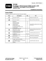 Toro CE Kit, Dingo 320-D Compact Utility Loader Installation guide