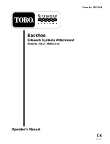 Toro Backhoe, Dingo Compact Utility Loader User manual