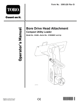 Toro Bore Drive Head User manual