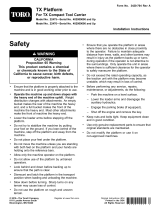 Toro TX Platform, Gasoline-Powered TX Compact Tool Carrier Installation guide
