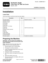 Toro Hydraulic Angle, Power Rake TXL 2000 Tool Carrier Installation guide