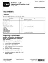 Toro Hydraulic Angle, Angle Broom TXL 2000 Tool Carrier Installation guide