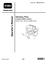 Toro Vibratory Plow, Compact Utility Loaders User manual