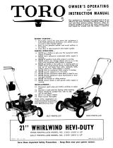 Toro Whirlwind Lawnmower User manual