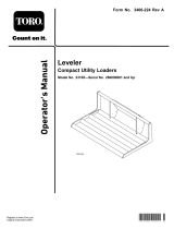 Toro Leveler, Compact Utility Loaders User manual